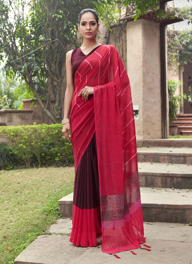 Lilly Vol 2 Georgette Fancy Designer Casual Wear Saree Collection 26801-26812